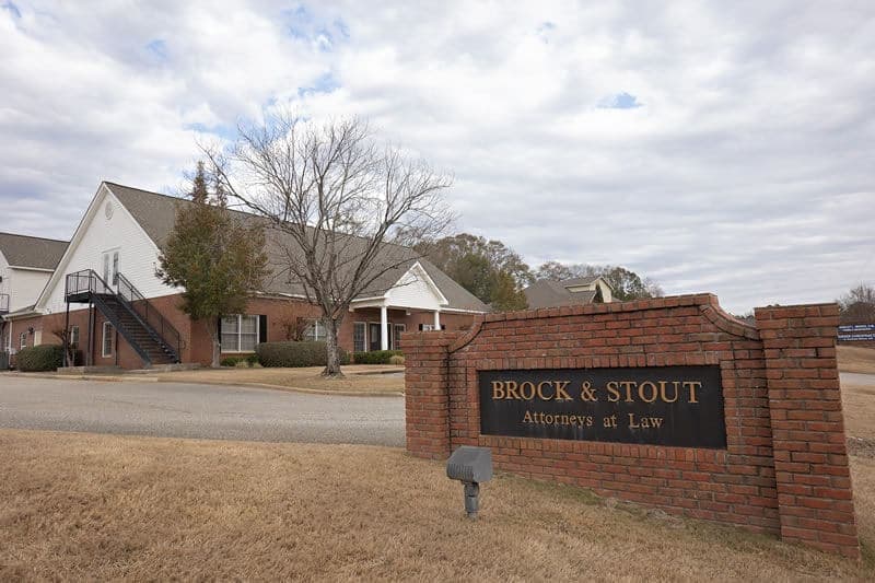 Brock & Stout Enterprise office sign and building